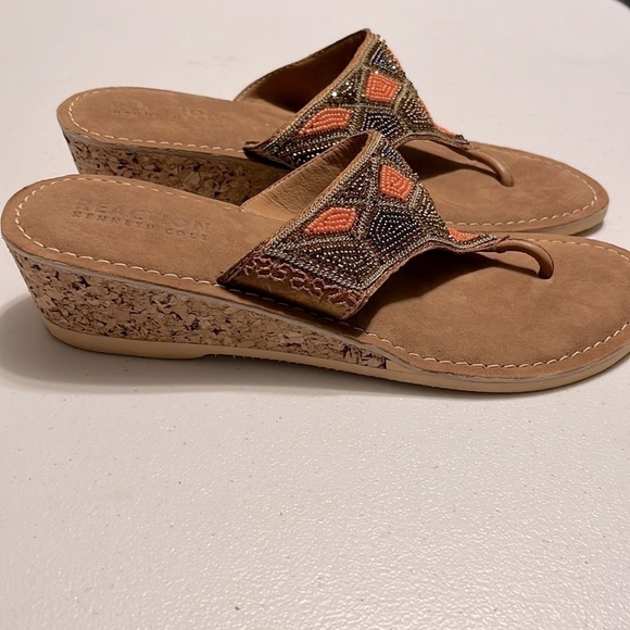 Kenneth Cole Reaction beaded sandals , size 9, nwot - Picture 1 of 7
